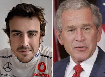 Bush y Alonso, los más populares