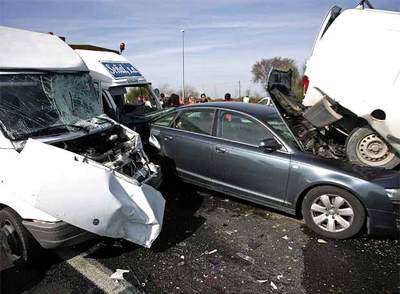 CHOQUE EN CADENA POR LA NIEBLA