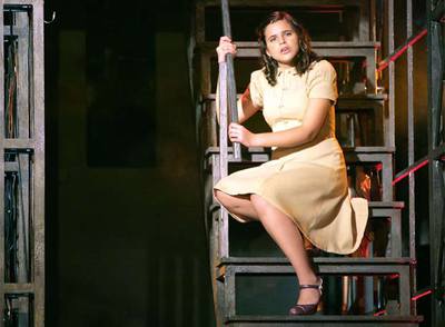 Ensayo del musical  El diario de Ana Frank. Un canto a la vida , en el teatro Haagen-Dazs Calderón.