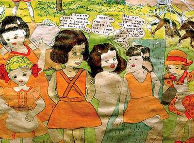 'Guerra Infantil', acuarela de Henry Darger