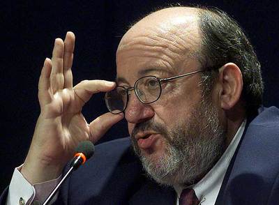 Louis Michel, en una conferencia en 2001.