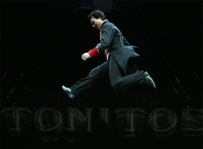 Un miembro de la  troupe  del nuevo espectáculo del Circo Price.