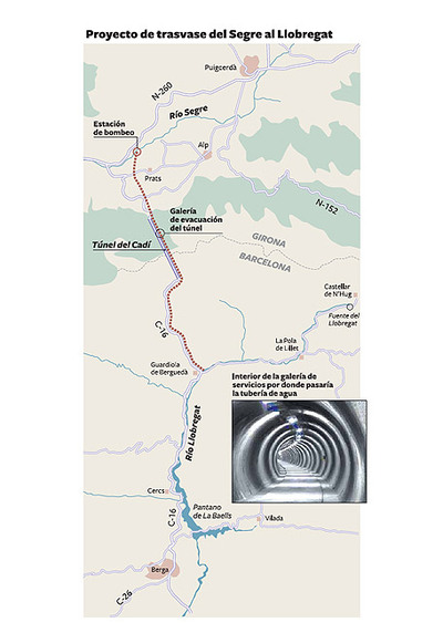 Baltasar proyecta llevar  agua del Segre a Barcelona a través del Cadí