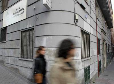 Colegio público Covadonga en Madrid, del que ayer había más de 2.700 mensajes en la  web. 