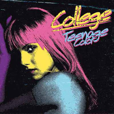 Carátula del  remix  de  Teenage color,  de College, realizado por el  dj  británico Russ Chimes.
