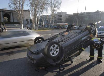 Resbalón, voltereta y trastazo en San Juan de la Cruz