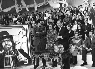 Una imagen de los primeros programas de  Un, dos, tres , en los años setenta.