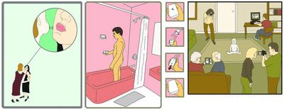 Obras de Matt Vescovo.  Air kiss (Beso al aire)  y  Black & curly (Negro y rizado)  se incluyen en  Instructoart. Lesson 1. Nurture vs. Capture (Lo adquirido y lo innato)  estará en  Lesson 2.  