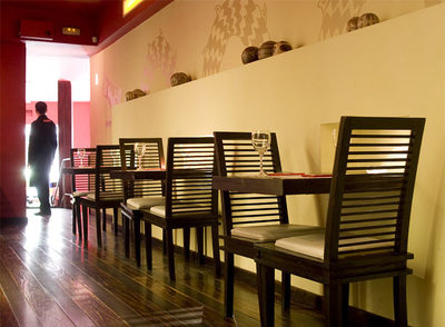 Comedor del restaurante Mestizo, en Madrid.