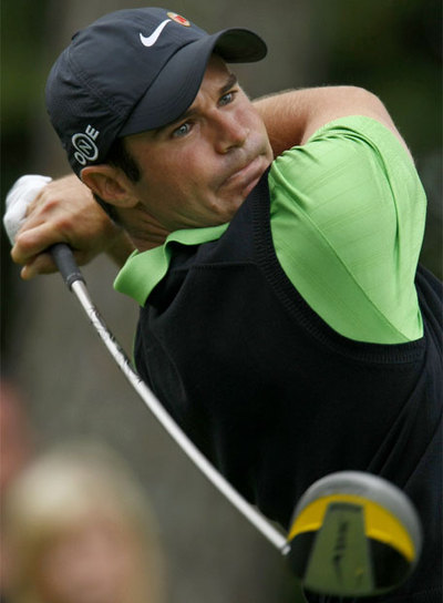 Trevor Immelman, con el  driver. 