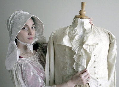 Una modelo, con parte de la colección.