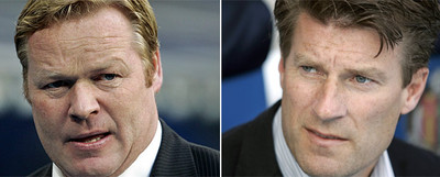 Ronald Koeman (a la izquierda) y Michael Laudrup.