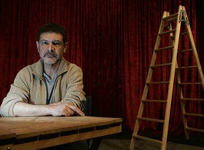 Pepe Ortega, fotografiado en el escenario de la sala Ítaca, que ha dirigido hasta hoy.