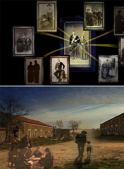 Fotogramas de la exposición  Espejos en la niebla , de Basilio Martín Patino.