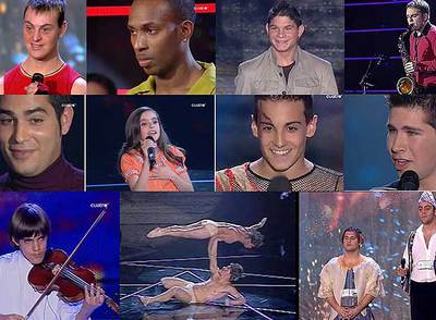 Los finalistas del concurso  Tienes talento. 