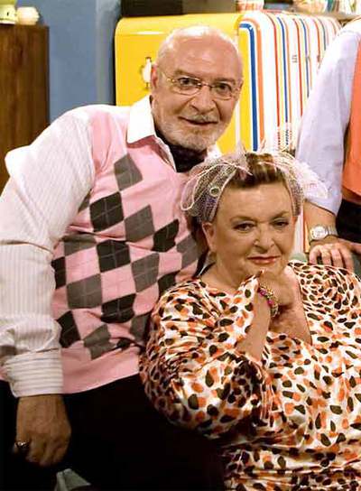 Pepe Ruiz (Avelino) y Marisa Porcel (Pepa), en  Escenas de matrimonio.  