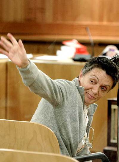La etarra Dolores López Resina,  Lola,  ayer en el juicio.