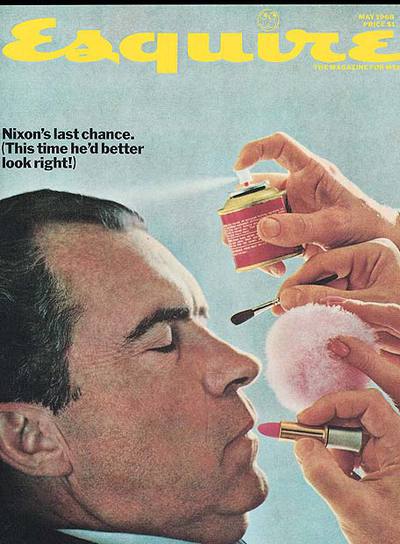 Nixon en una portada de  Esquire.  
