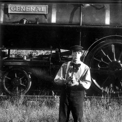 Fotograma de la película  El maquinista de la General.  