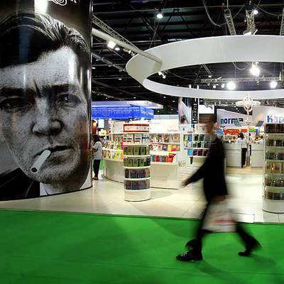 Aspecto de uno de los pabellones de la Feria del Libro bonaerense.