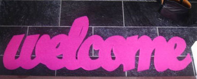 Felpudos con mensaje