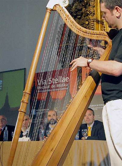 Actuación musical durante la presentación del  Via Stellae .