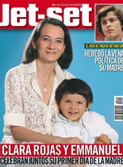 Clara Rojas enseña la cara de Emmanuel