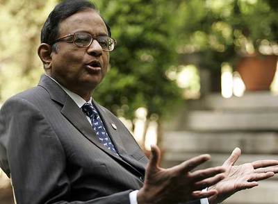 El ministro de Finanzas de India, Palaniappan Chidambaram, durante la entrevista el pasado domingo en Madrid.