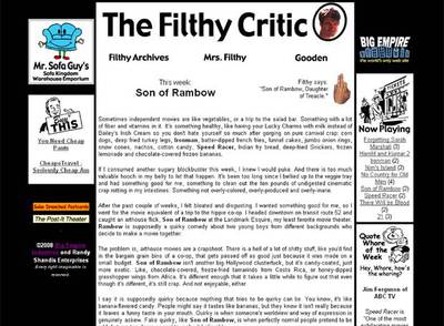 Página  web  de Matt Weatherford, el  crítico mugriento. 