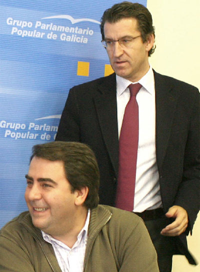 Alberto Núñez Feijóo y Carlos Negreira en una foto de archivo.