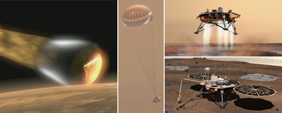 MANIOBRA DE DESCENSO EN EL SUELO DE MARTE.