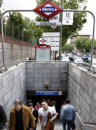 Salida del metro de O'Donnell, donde se produjo la pelea