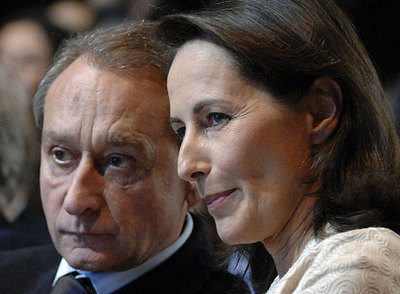 Bertrand Delanoë y Ségolène Royal, durante un mitin en 2007.