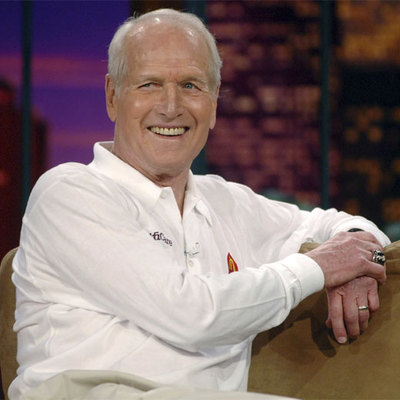 El actor Paul Newman, durante su aparición en  The Tonight show  en abril de 2005.