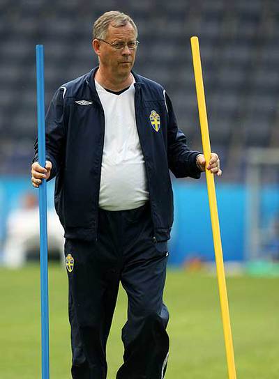 Una pancarta  española  del Liverpool en el partido contra Rusia.