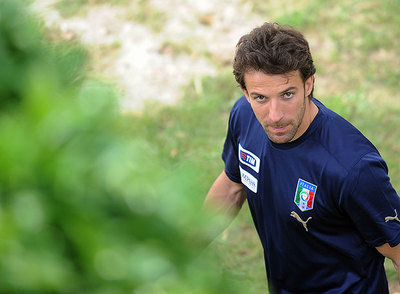 Alessandro del Piero, en la concentración de Italia en Coverciano a finales de mayo.