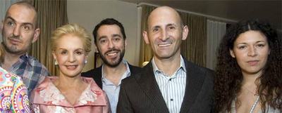 Carolina Herrera, con modistas españoles que presentaron sus creaciones en  Madrid Fashion Week .
