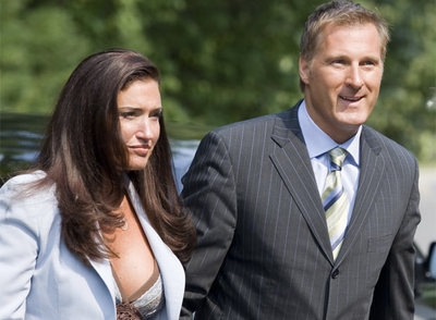 Maxime Bernier acude a su toma de posesión como ministro de Exteriores con Couillard en agosto de 2007.