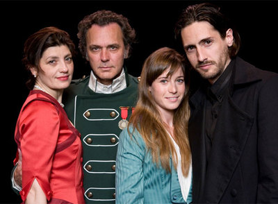 Nieve de Medina, José Coronado, Marta Etura y Juan Diego Botto, actores de  Hamlet .