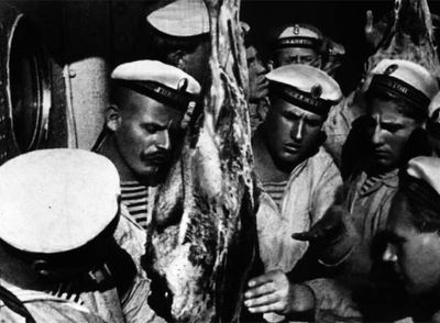 Un fotograma de  El acorazado Potemkin,  de Serguéi Eisenstein.
