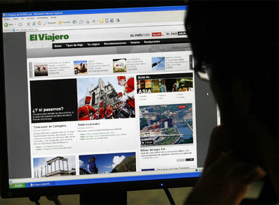 El nuevo portal de  El Viajero. 