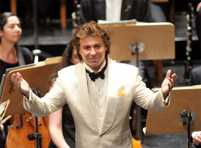 Roberto Alagna, durante su recital en el Teatro Real.