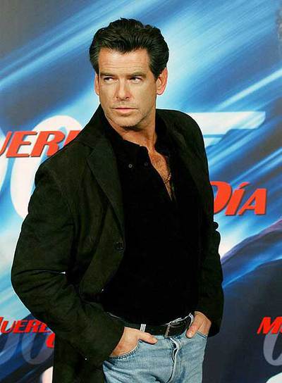 El actor Pierce Brosnan, en el estreno de una de sus películas.