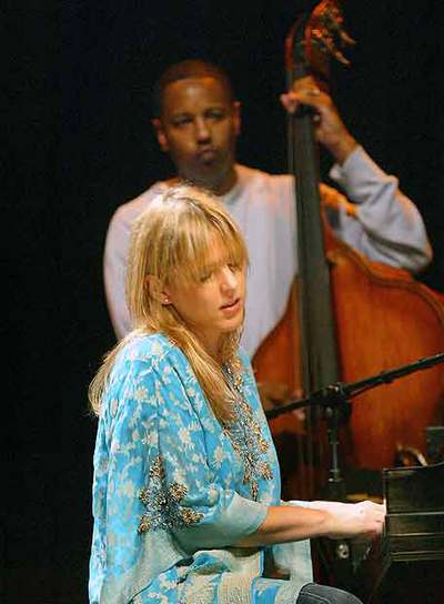 Diana Krall, en el Auditorio de Barcelona en 2004.