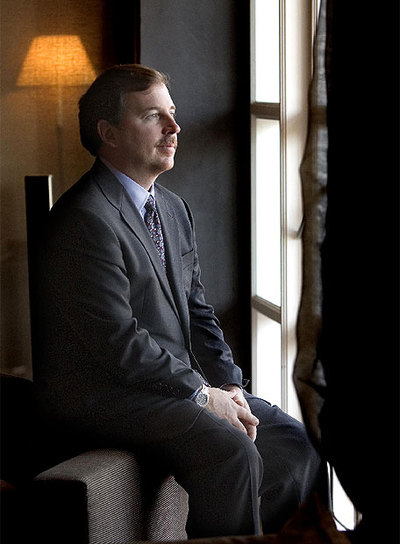 Scott Thompson, en su visita a Barcelona.