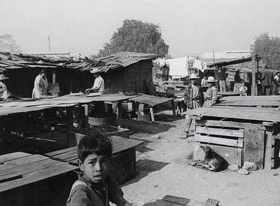 Imagen de uno de los arrabales, Nonoalco, de Ciudad de México, que Buñuel reflejó en  Los olvidados. 