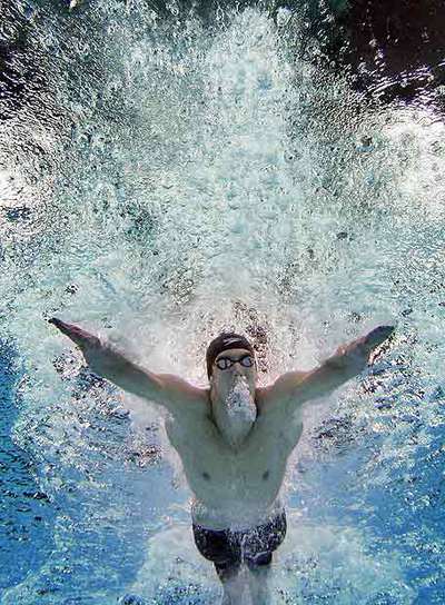 Michael Phelps, en la final de 100 metros mariposa.