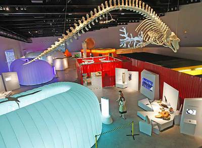Exposición  Antártida, estación polar  instalada en el Parque de las Ciencias de Granada.