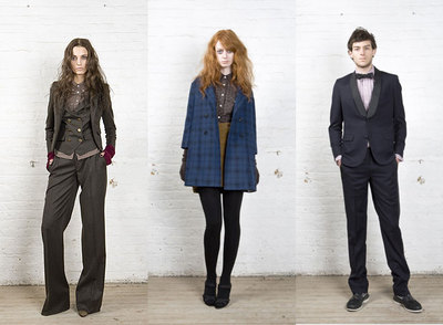 Algunos de los trajes de  Boy,  la línea para chicas de Sternberg, y uno de sus modelos clásicos masculinos.