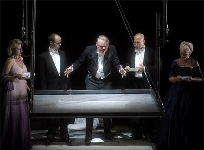 Un momento de la representación de  Wolfskers,  dirigida por Guy Cassiers, el pasado viernes en Aviñón.